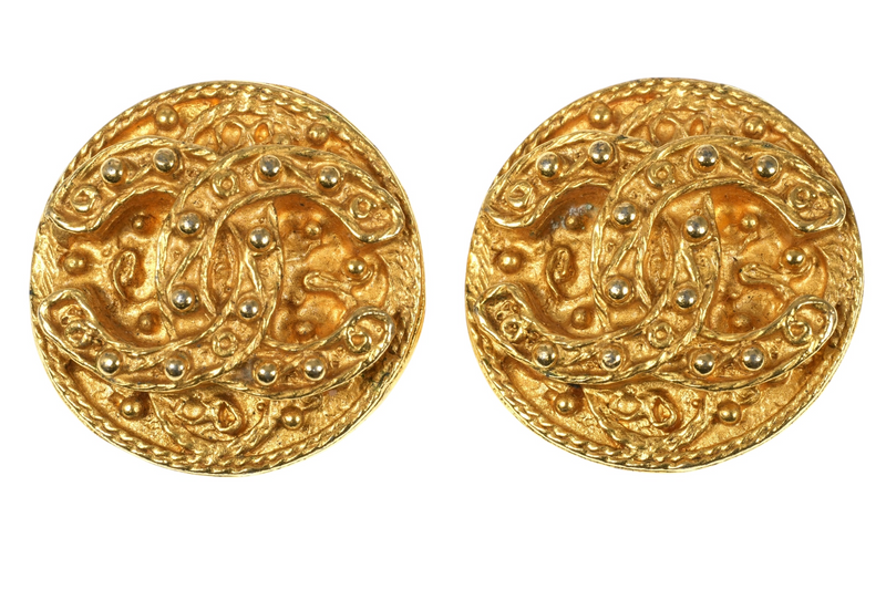 CHANEL CC Earrings - Metal - Gold - 15773 