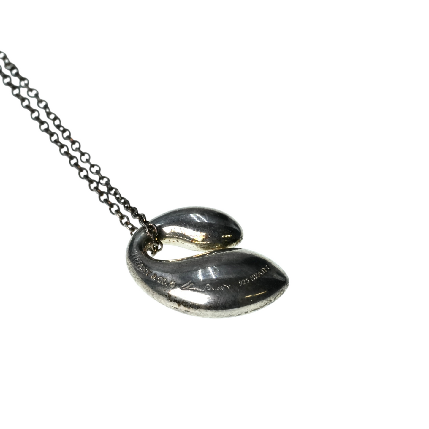 Tiffany ダブルティアドロップ ペンダント ネックレス ジュエリー - SV925