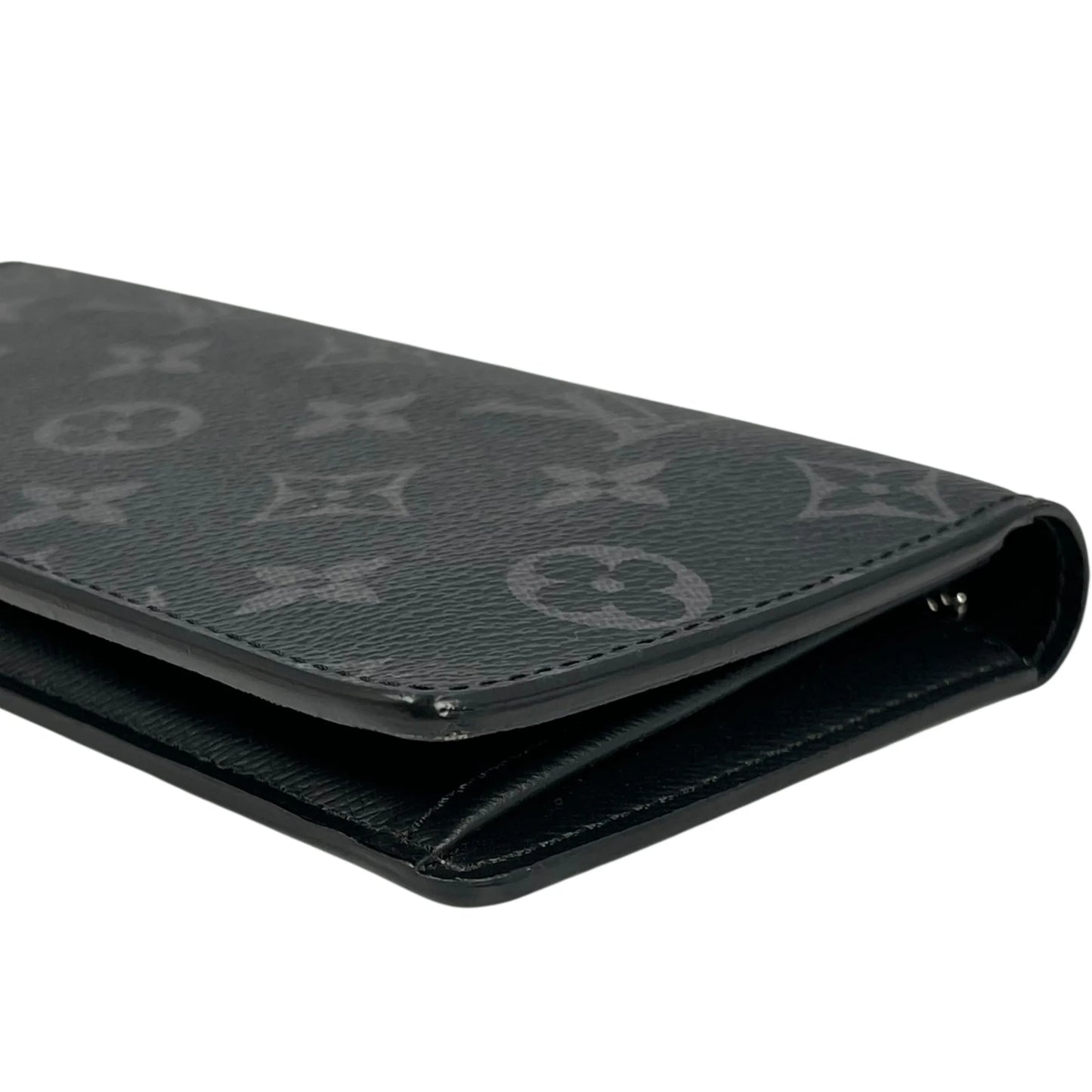 Louis Vuitton モノグラム エクリプス キャンバス ロングウォレット - ブラック