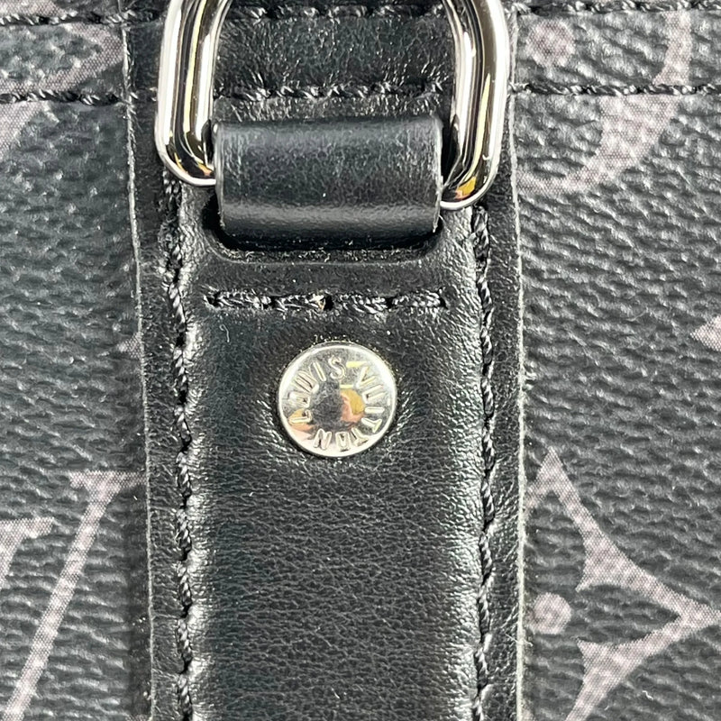 Louis Vuitton Monogram Eclipse City Keepall Bandouliere Shoulder Bag - Black and Grey 