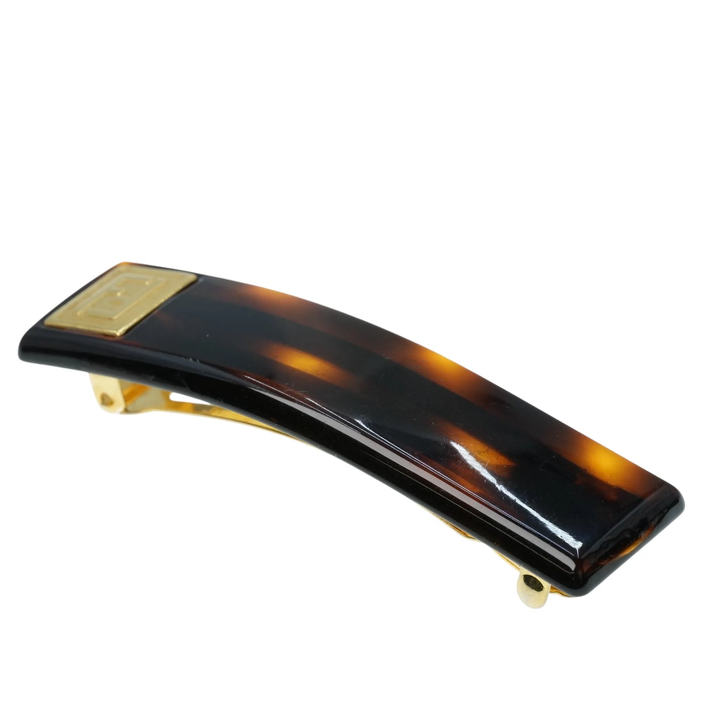 FENDI バレッタ ヘアクリップ アクセサリー - ブラウン