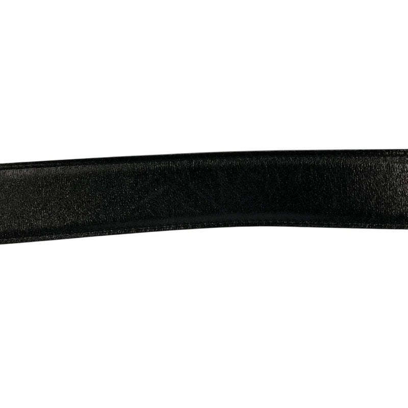 Hermès コンスタンス レザー ベルト □H刻印（2004年製）- ブラック × ブラウン