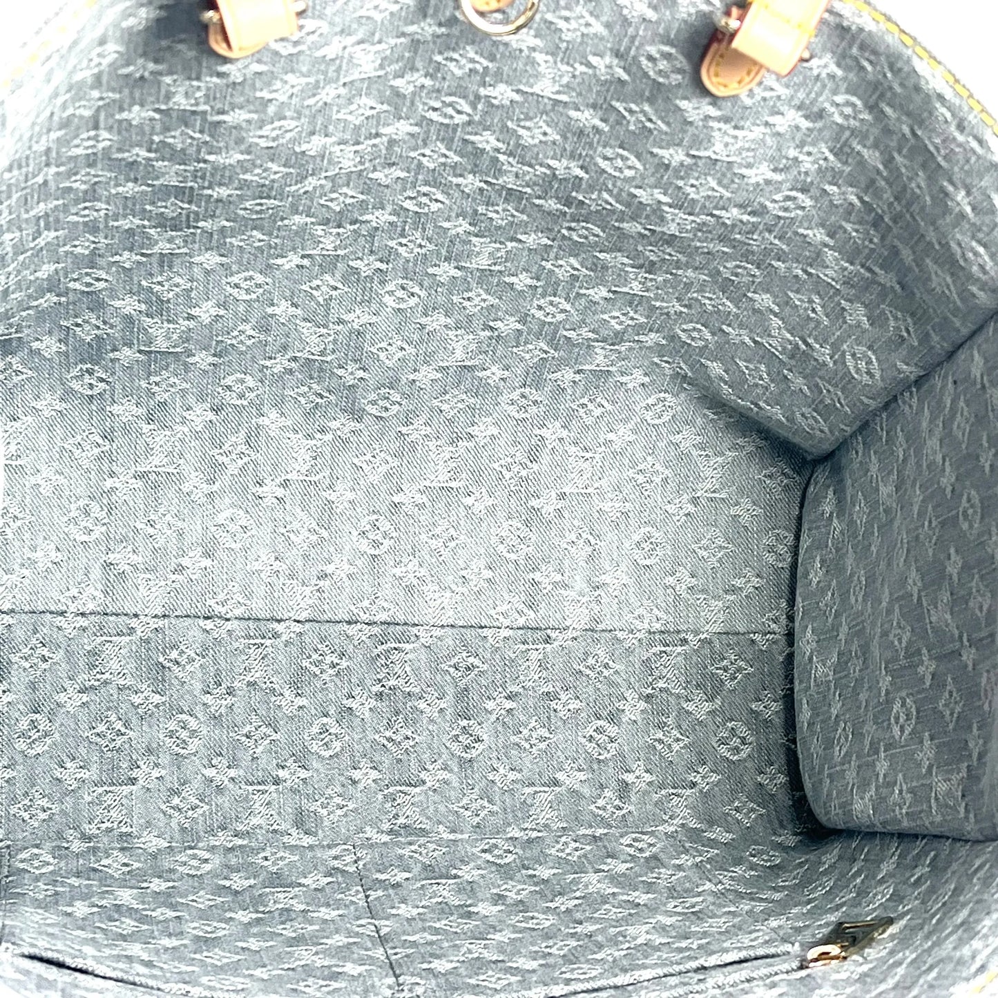 Louis Vuitton モノグラム デニム MM トートバッグ - ブルーグレー - 33685