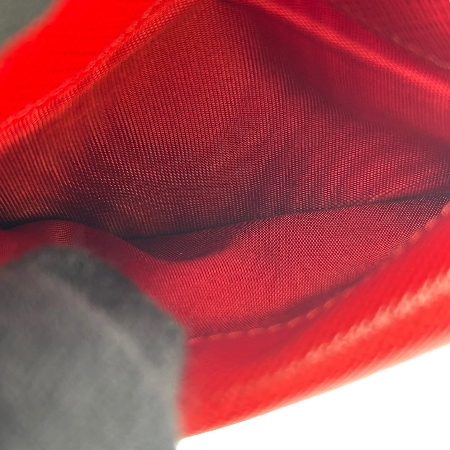 PRADA Heart Print Compact Wallet - Black 