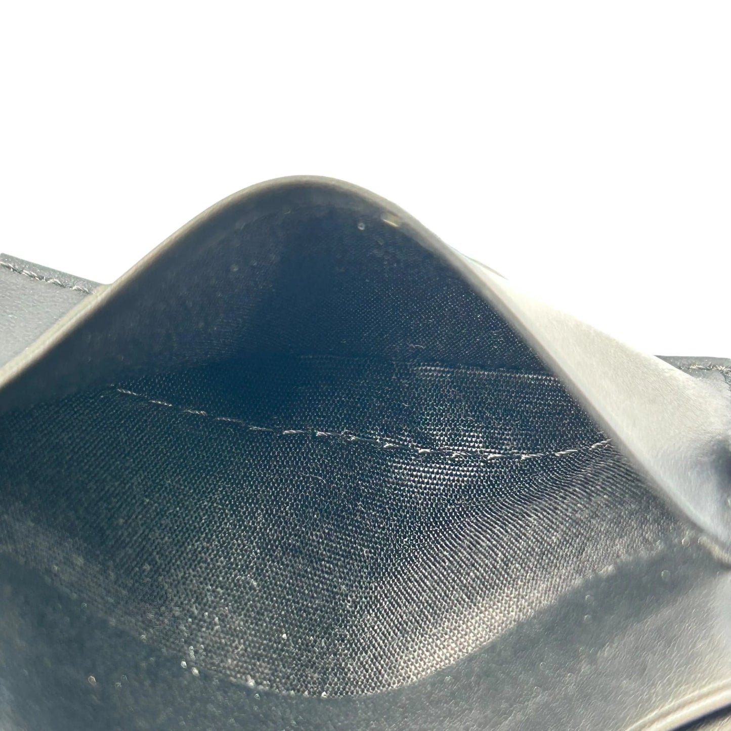 CELINE Triomphe Compact Tri-fold Wallet - Black - 35348 