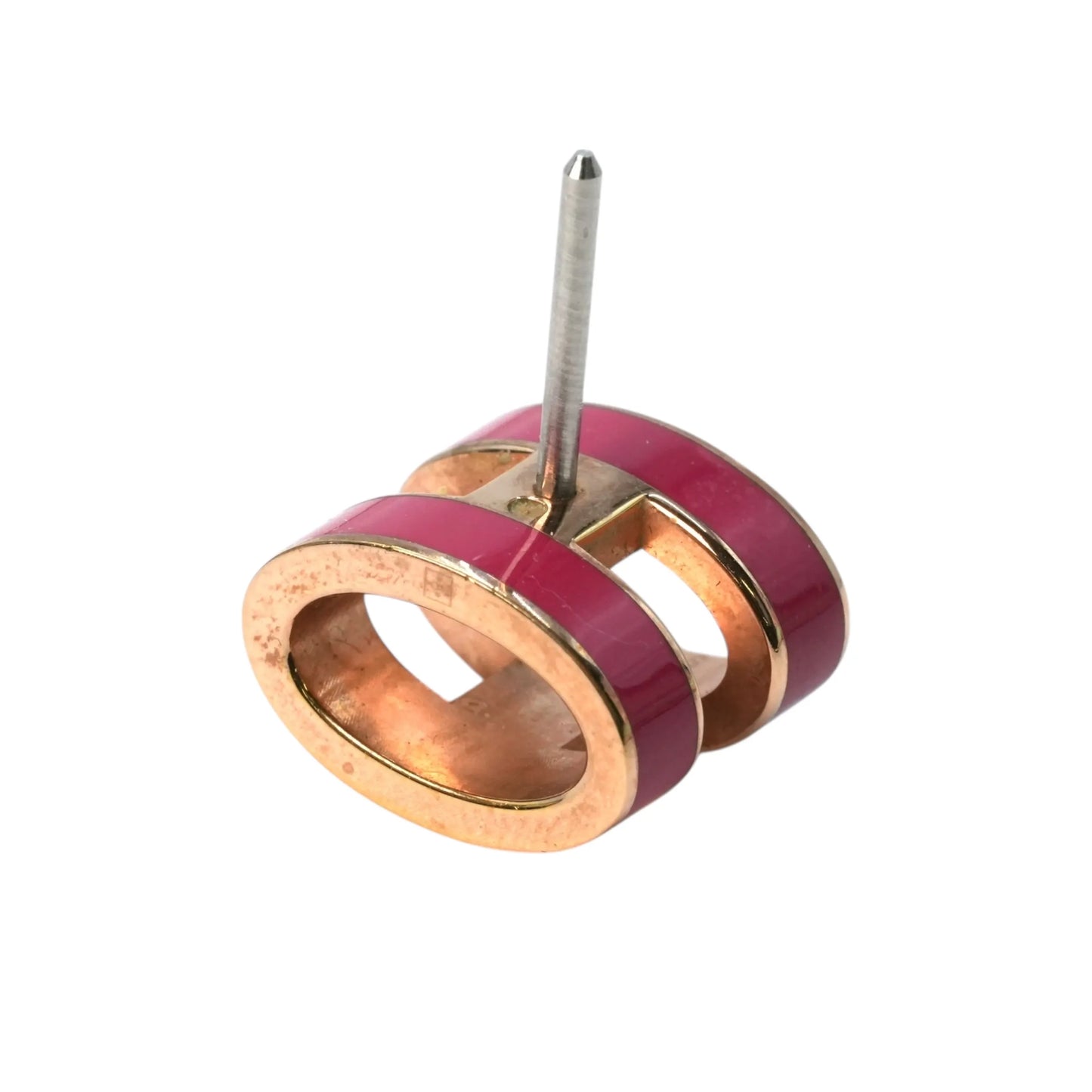 Hermès Mini Pop H Earring - Pink - Metal 