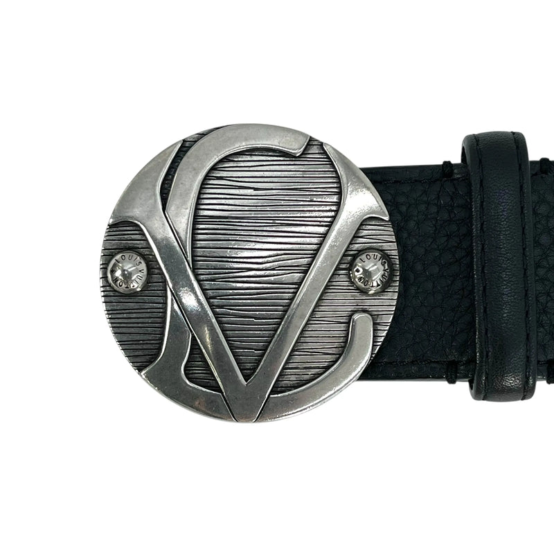 LOUIS VUITTON LV イニシャル リバーシブル ベルト - ブラック