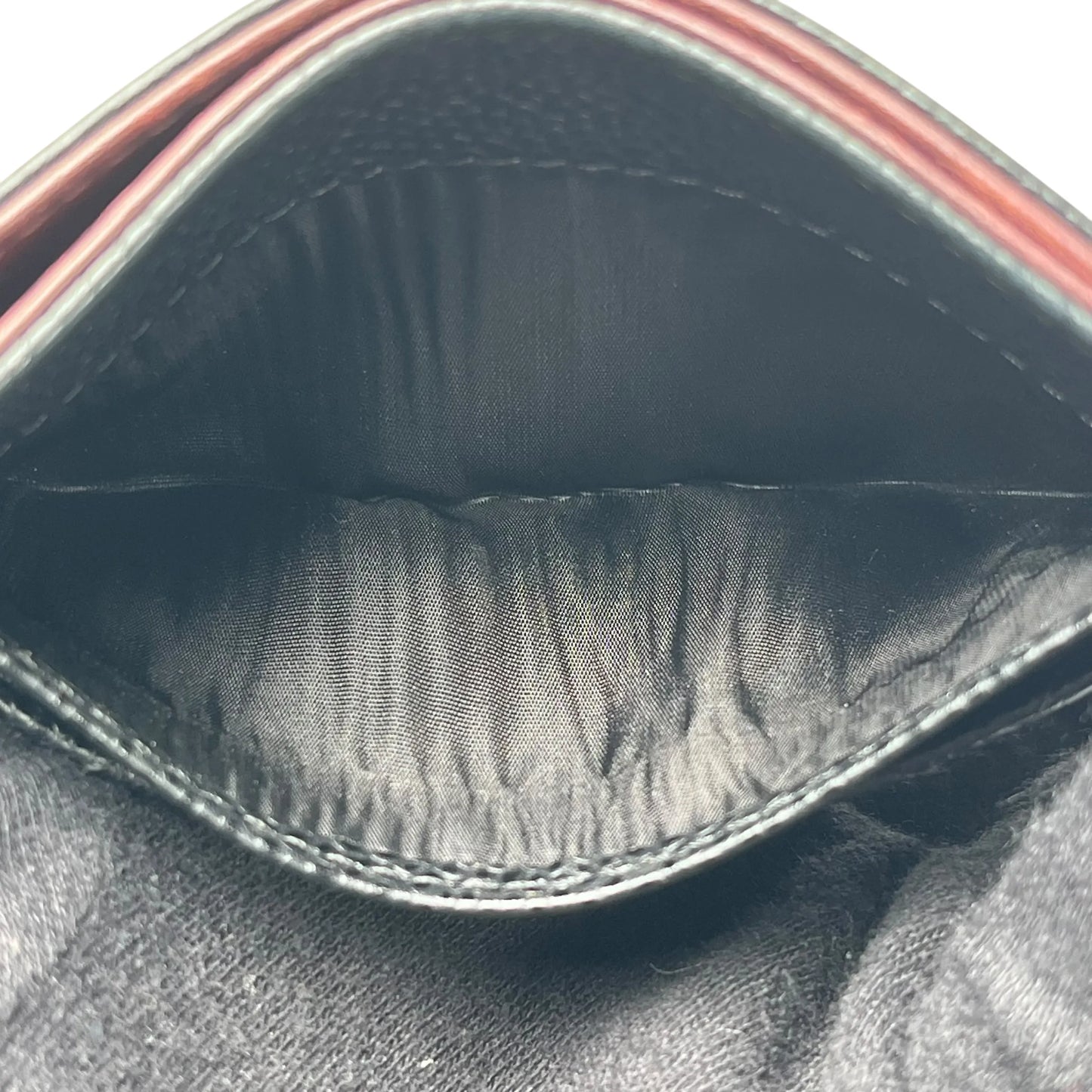 CHANEL Matelasse Caviar Leather Card Case - Black 