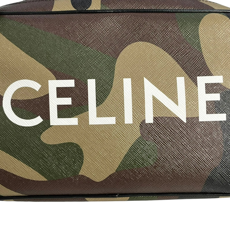 CELINE Camouflage Leather Shoulder Bag - Khaki 