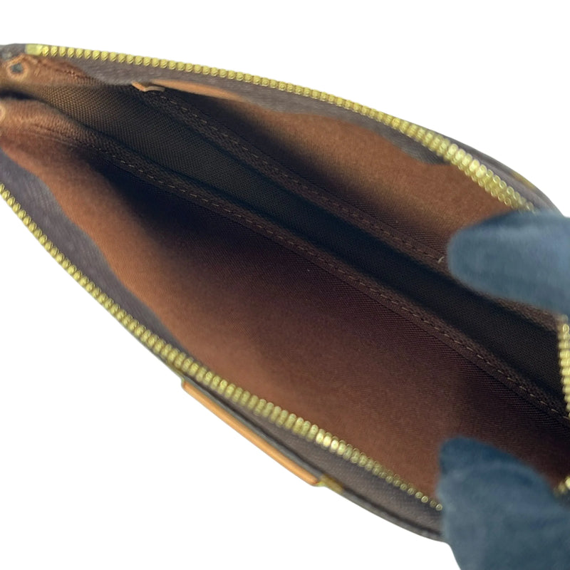 LOUIS VUITTON ミュルティ ポシェット アクセソワール モノグラムキャンバス ショルダーバッグ - ダークブラウン