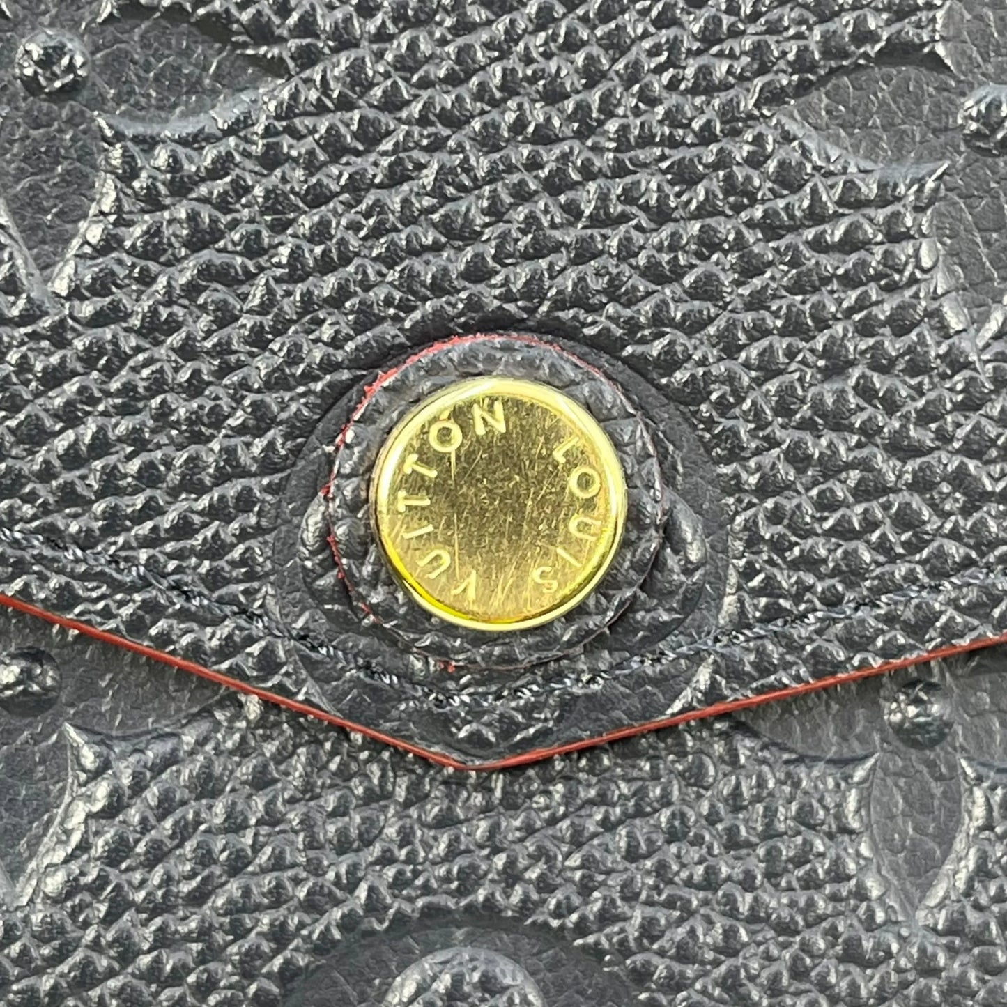 LOUIS VUITTON Pochette Clé Monogram Empreinte Key Case - Navy 