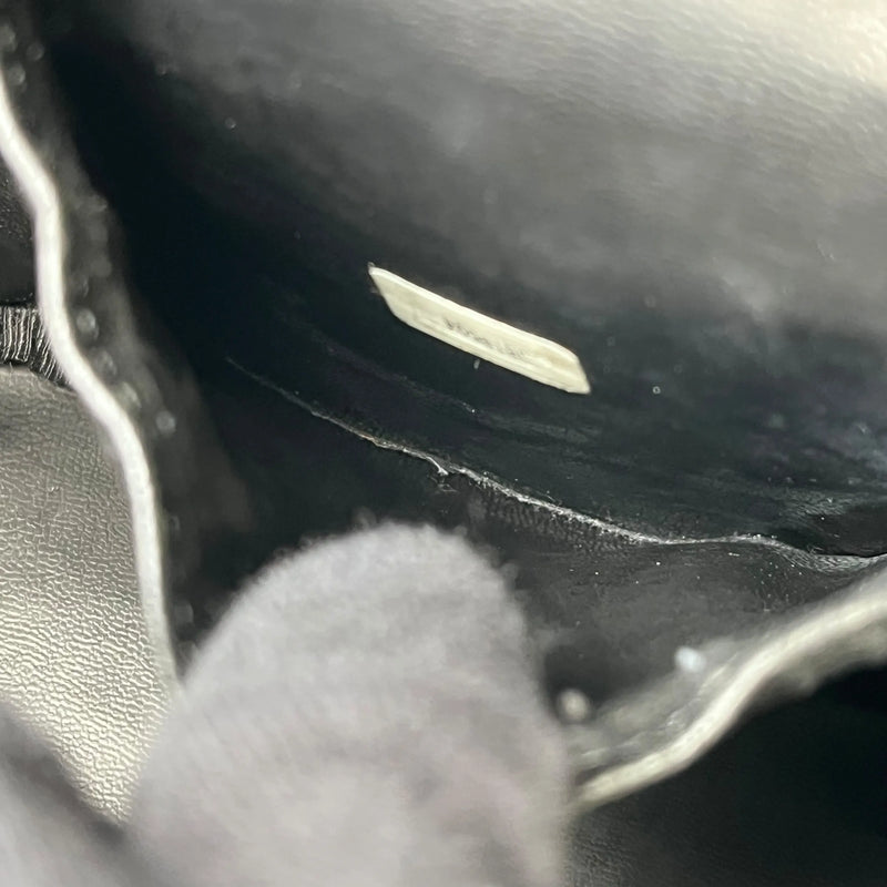 CHANEL Coco Mark Caviar Skin Vanity Bag Mini Bag - Black 