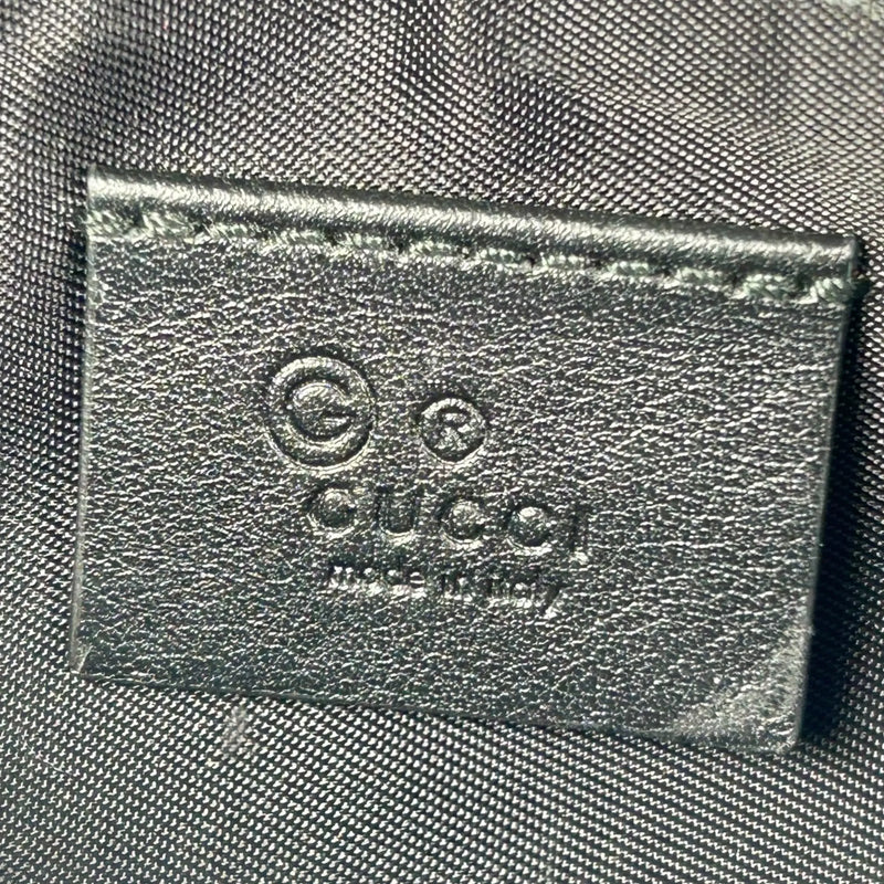 GUCCI Micro Guccissima Leather Key Case/Coin Purse - Black 