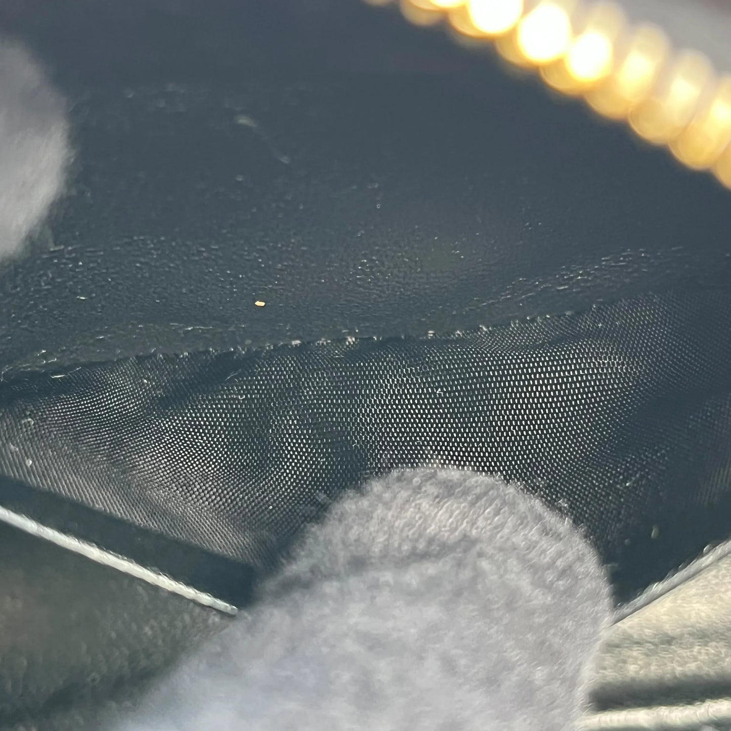 Saint Laurent Lou Mini Bag Calfskin Chain Shoulder Bag - Black 