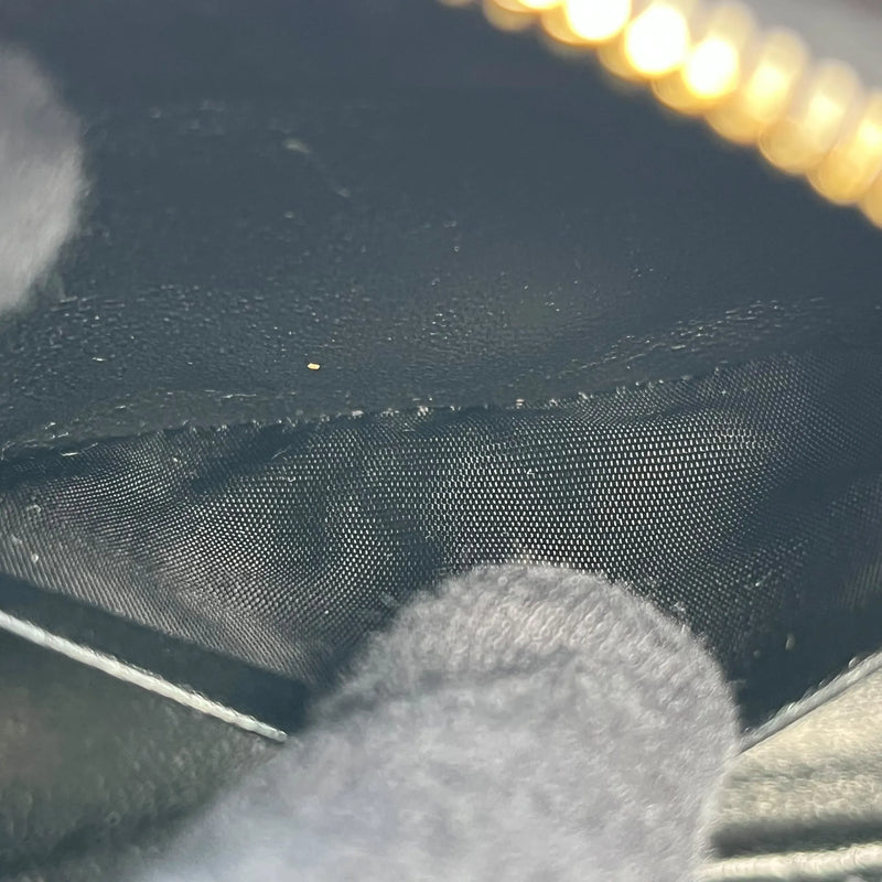 Saint Laurent Lou Mini Bag Calfskin Chain Shoulder Bag - Black 