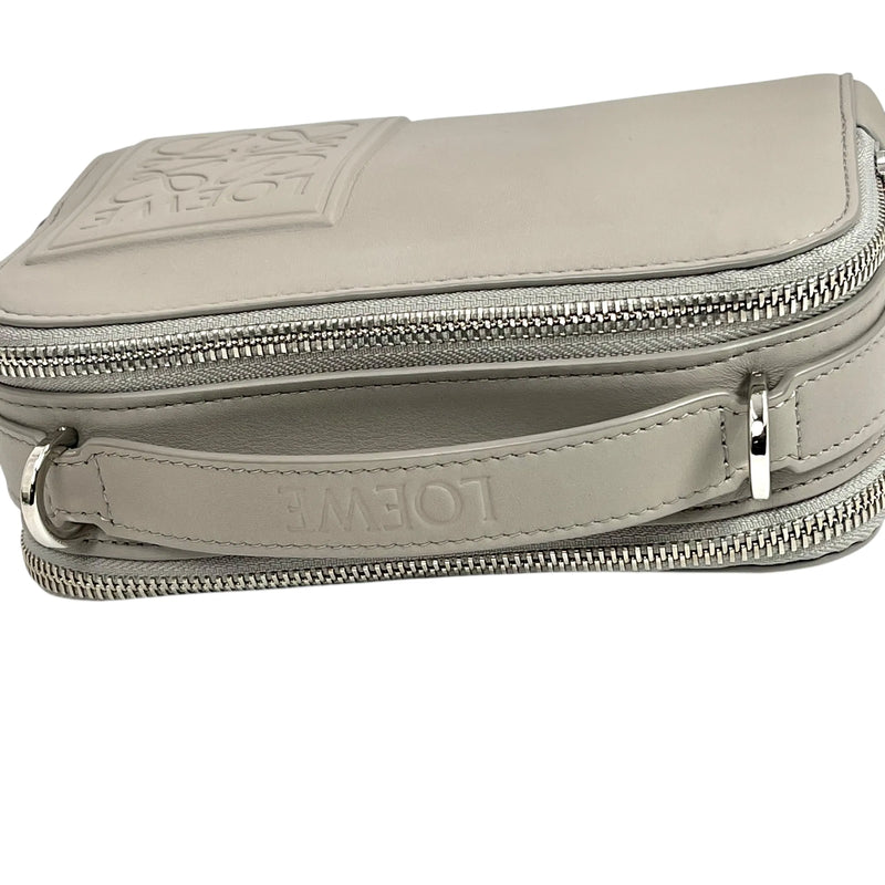 LOEWE Crossbody Camera Bag Mini Calfskin Shoulder Bag - Grey 