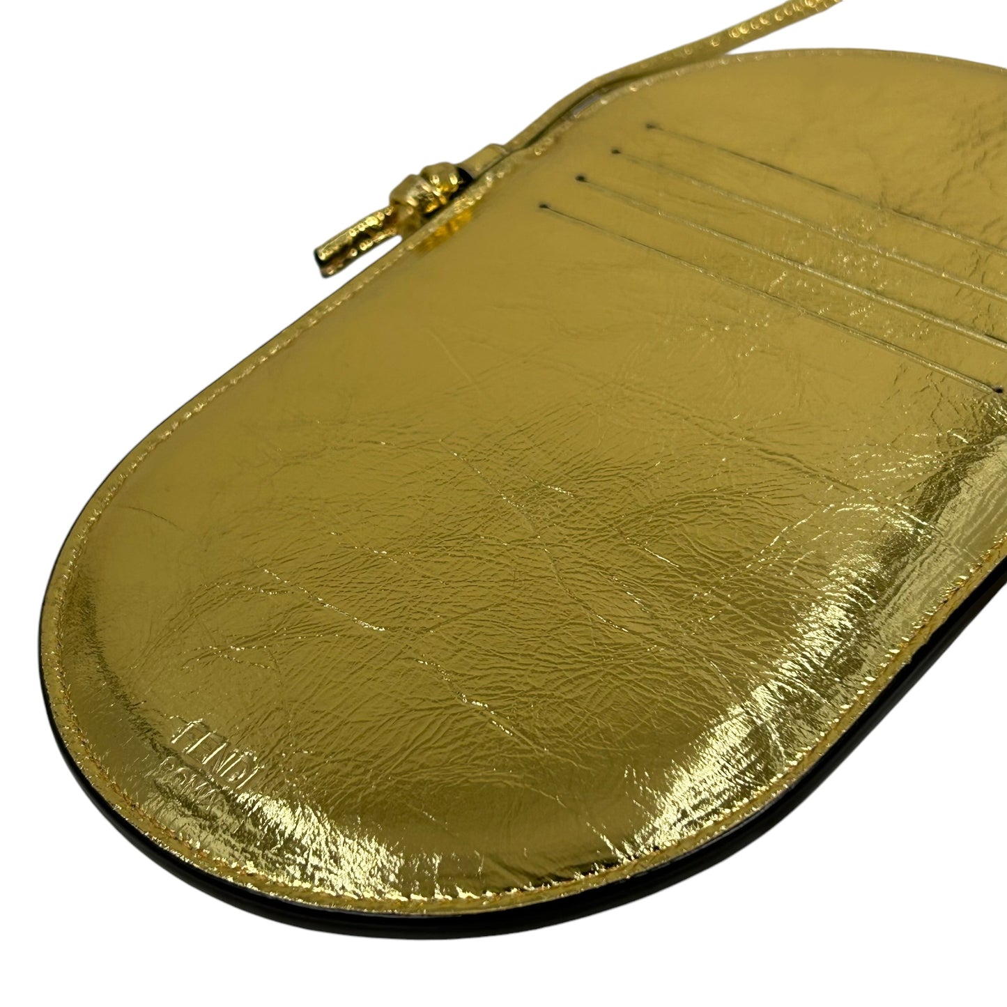 FENDI レザー フォンケース ショルダーバッグ - ゴールド