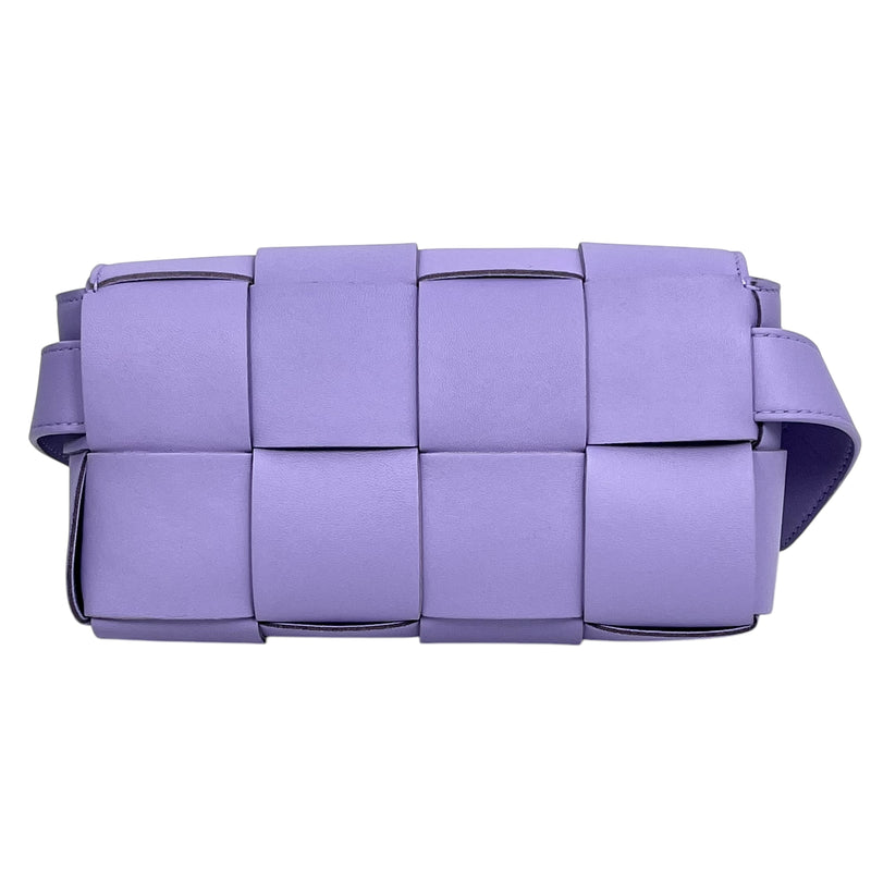 Bottega Veneta Maxi Intrecciato Cassette Mini Shoulder Bag - Purple 
