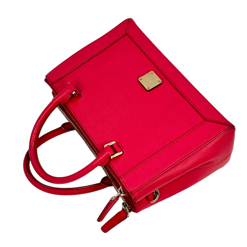 MCM Leather Handbag/Shoulder Bag - Pink 