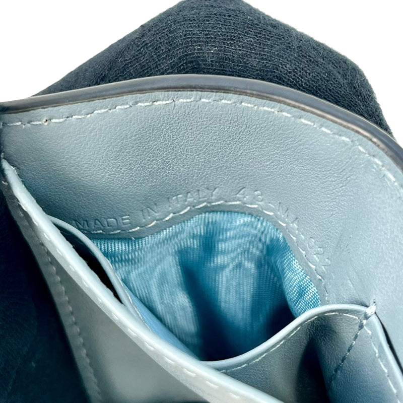 Dior Saddle Tri-fold Compact Wallet - Blue 