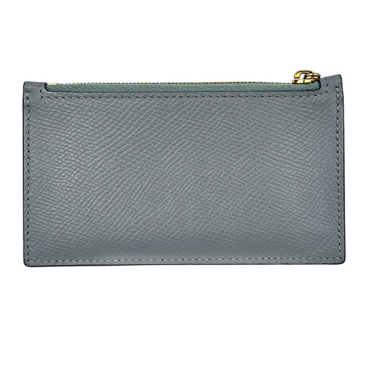 CELINE Zippered Card Case Compact Wallet - Blue 