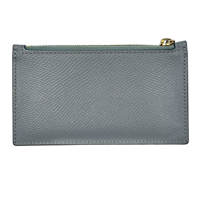 CELINE Zippered Card Case Compact Wallet - Blue 