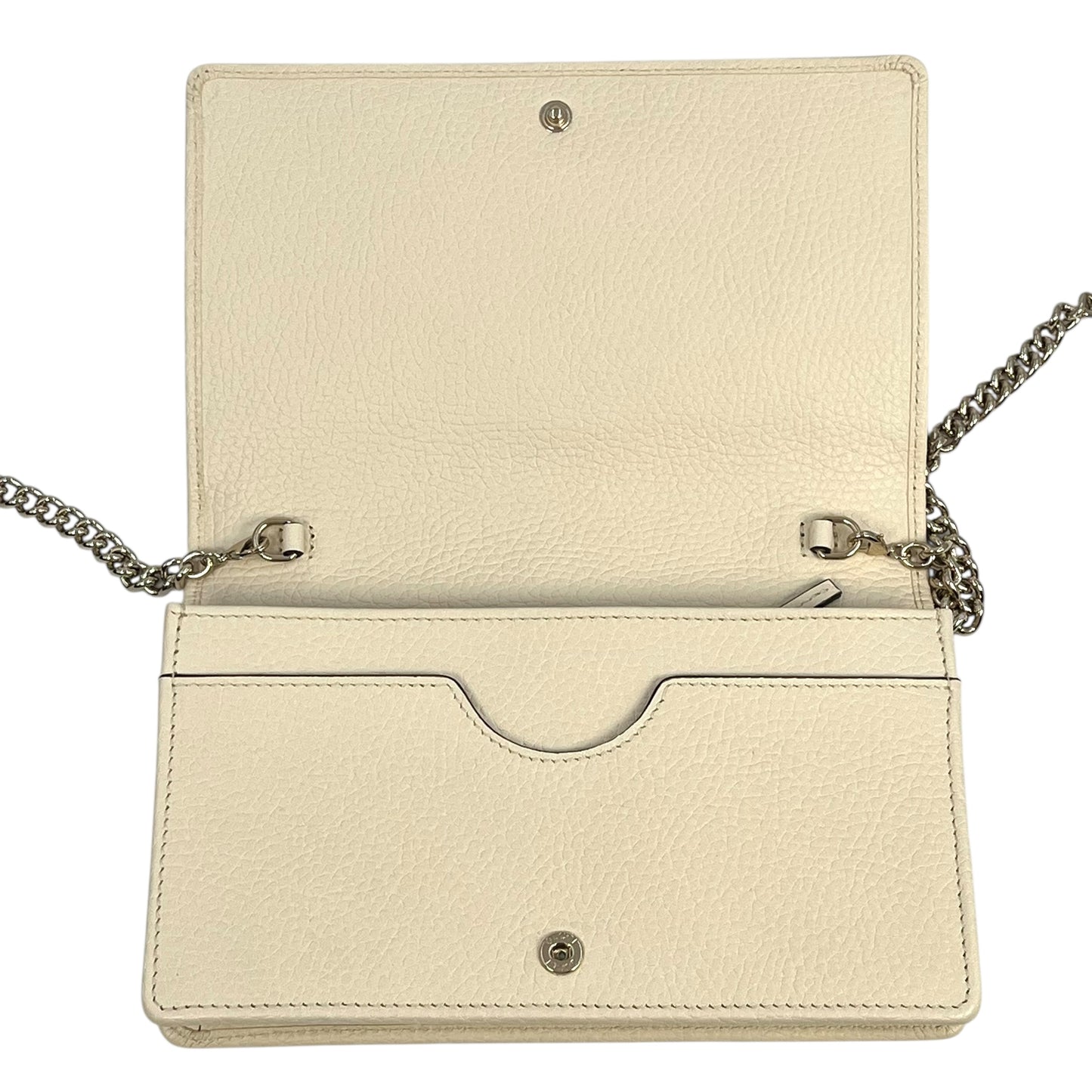 GUCCI Soho Chain Wallet - Cream 