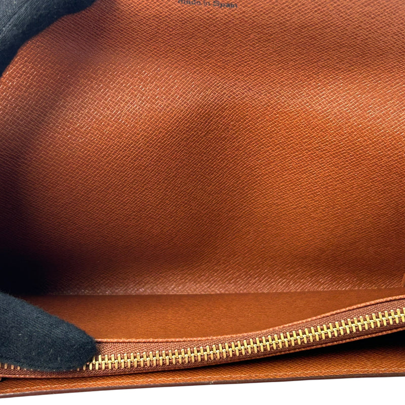 Louis Vuitton モノグラム キャンバス ポルトモネ クレディ 長財布 - ブラウン