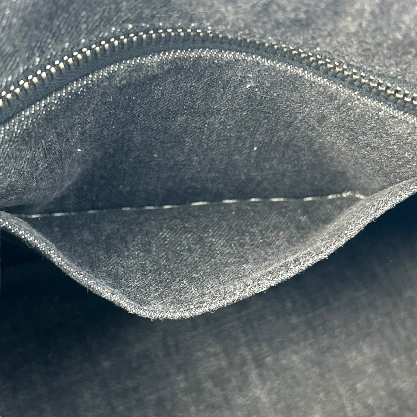 PRADA Canapa Rhinestone Handbag - Charcoal Grey 