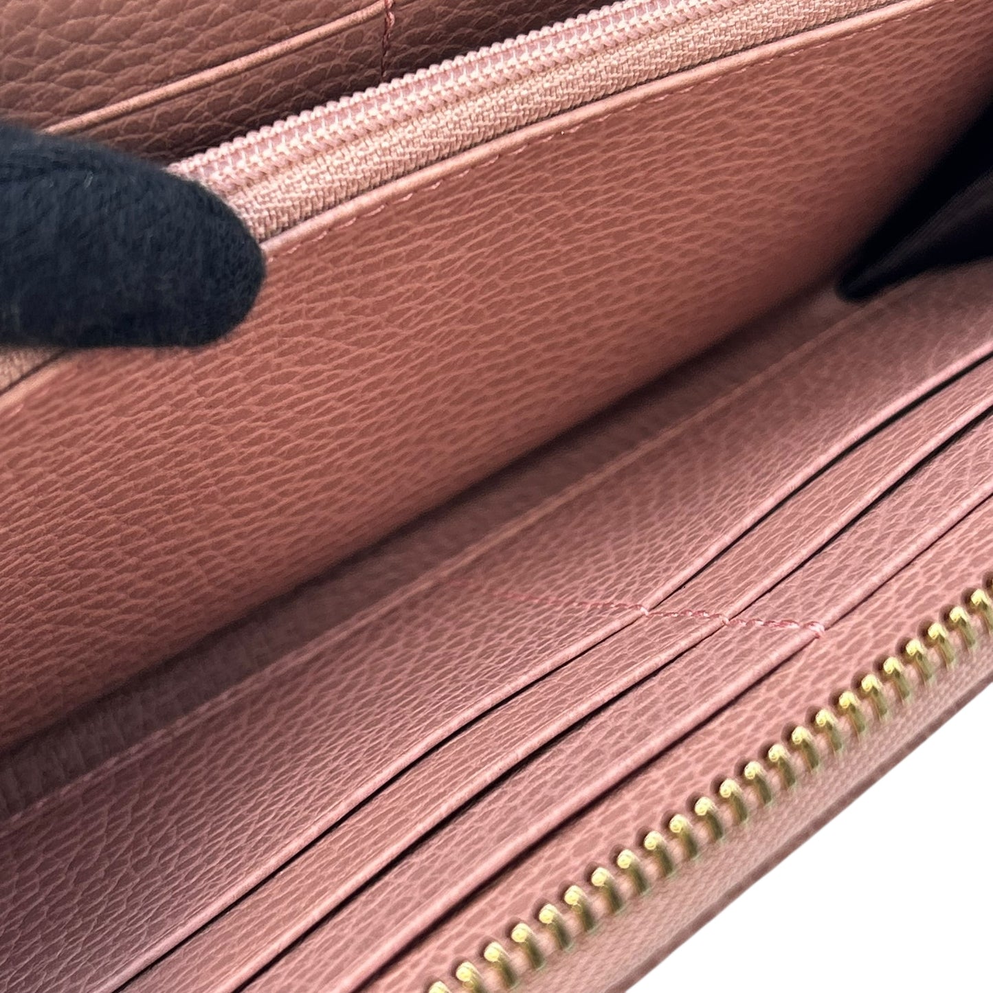 GUCCI GG Canvas Zip Around Long Wallet - Beige 