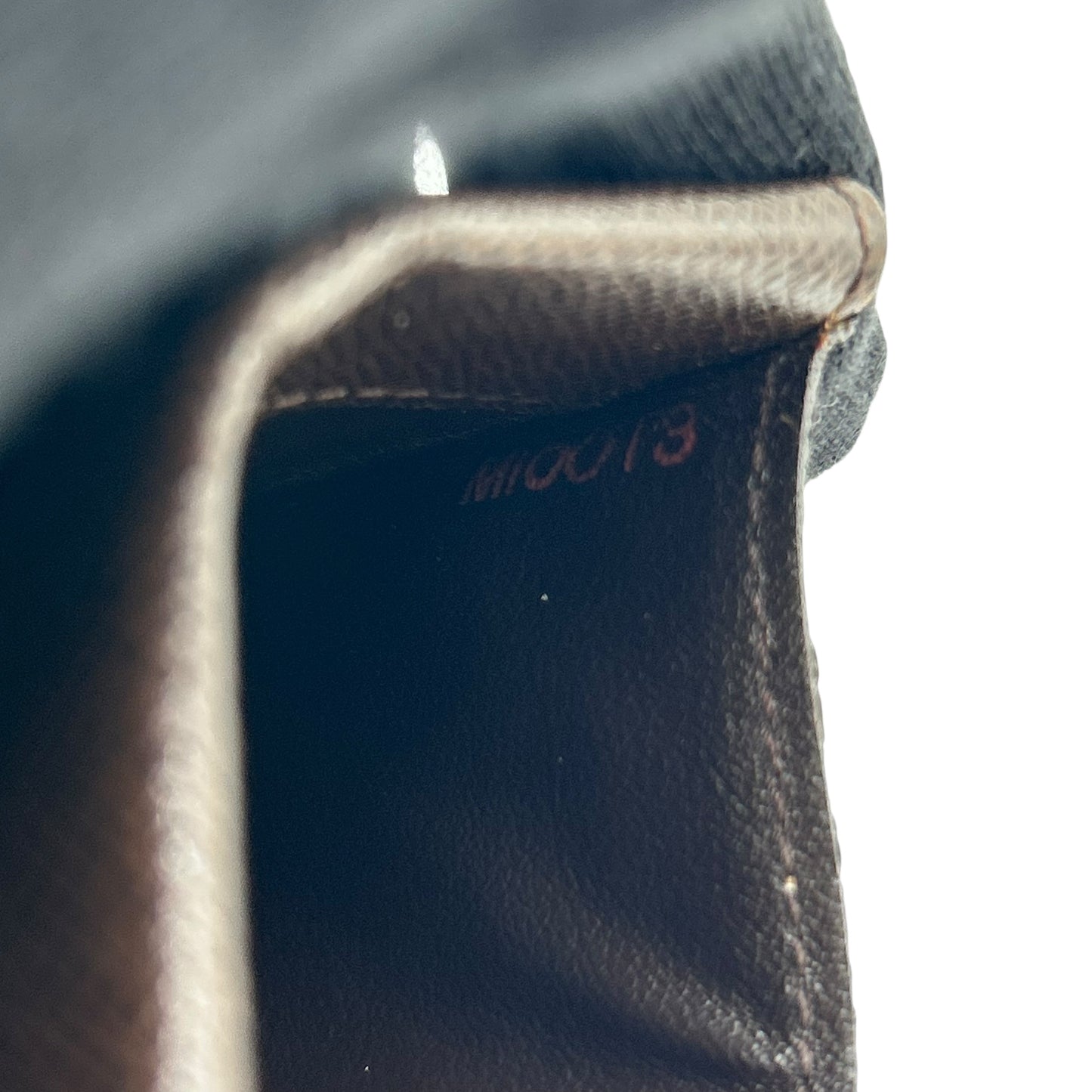 Louis Vuitton Damier Porte Monnaie Plat Bi-fold Compact Wallet - Dark Brown 