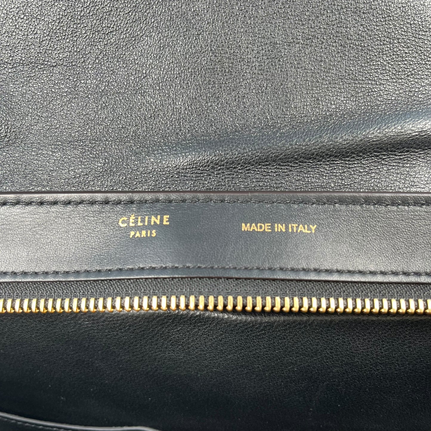 CELINE Trapeze Handbag - Navy Blue 