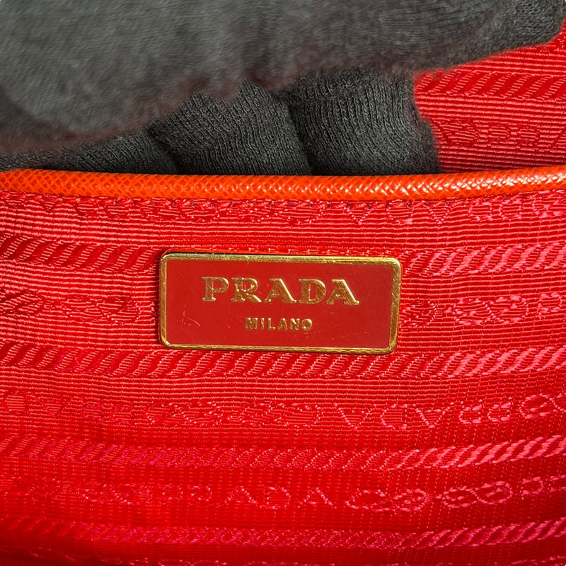 PRADA Galleria Saffiano Leather Handbag - Red 
