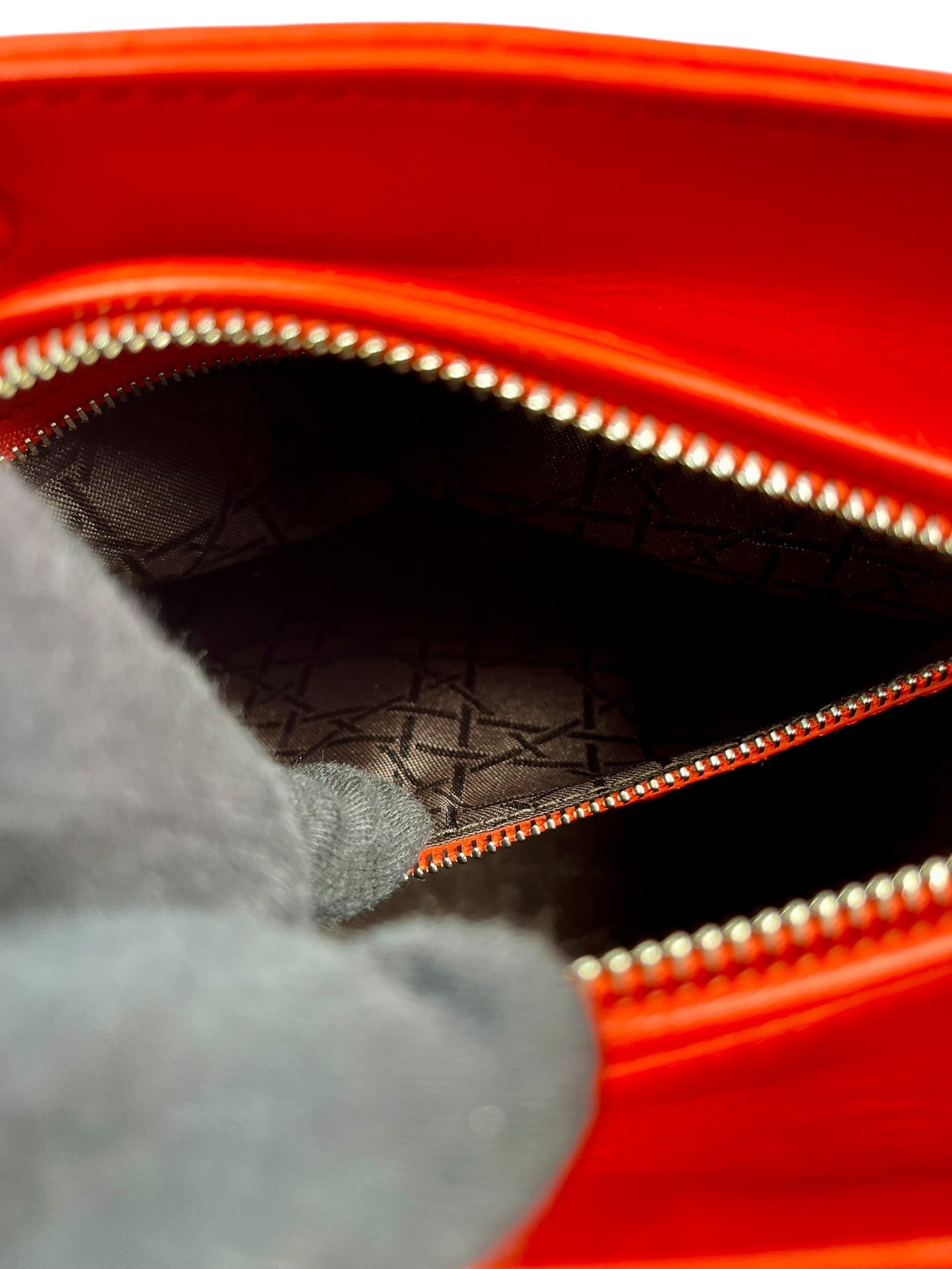 Dior Lady Dior Handbag Shoulder Bag - Orange 