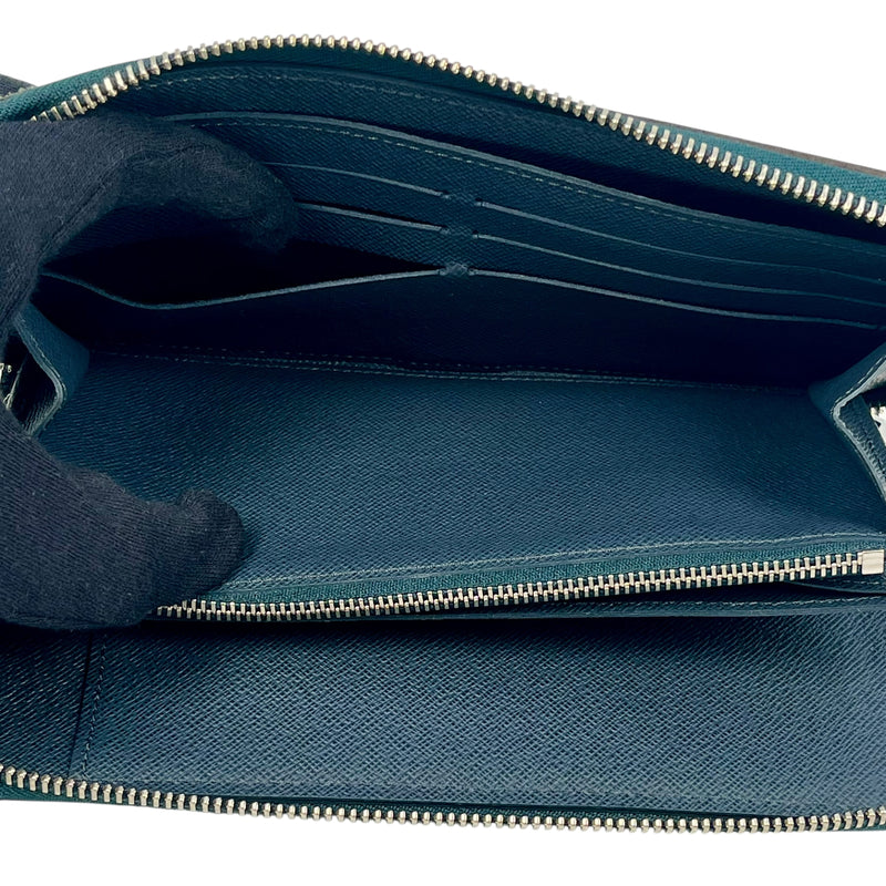 Louis Vuitton Epi Zippy Organizer Long Wallet - Blue Black 
