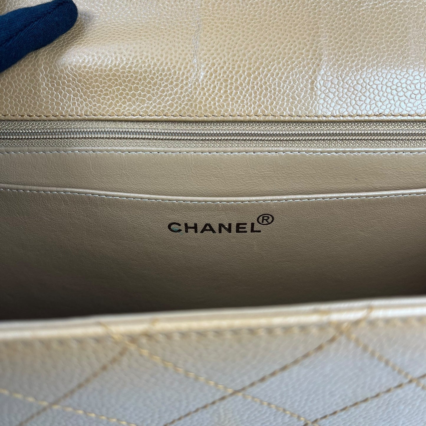 CHANEL Matelasse 30 Caviar Leather Chain Shoulder Bag - Brown 