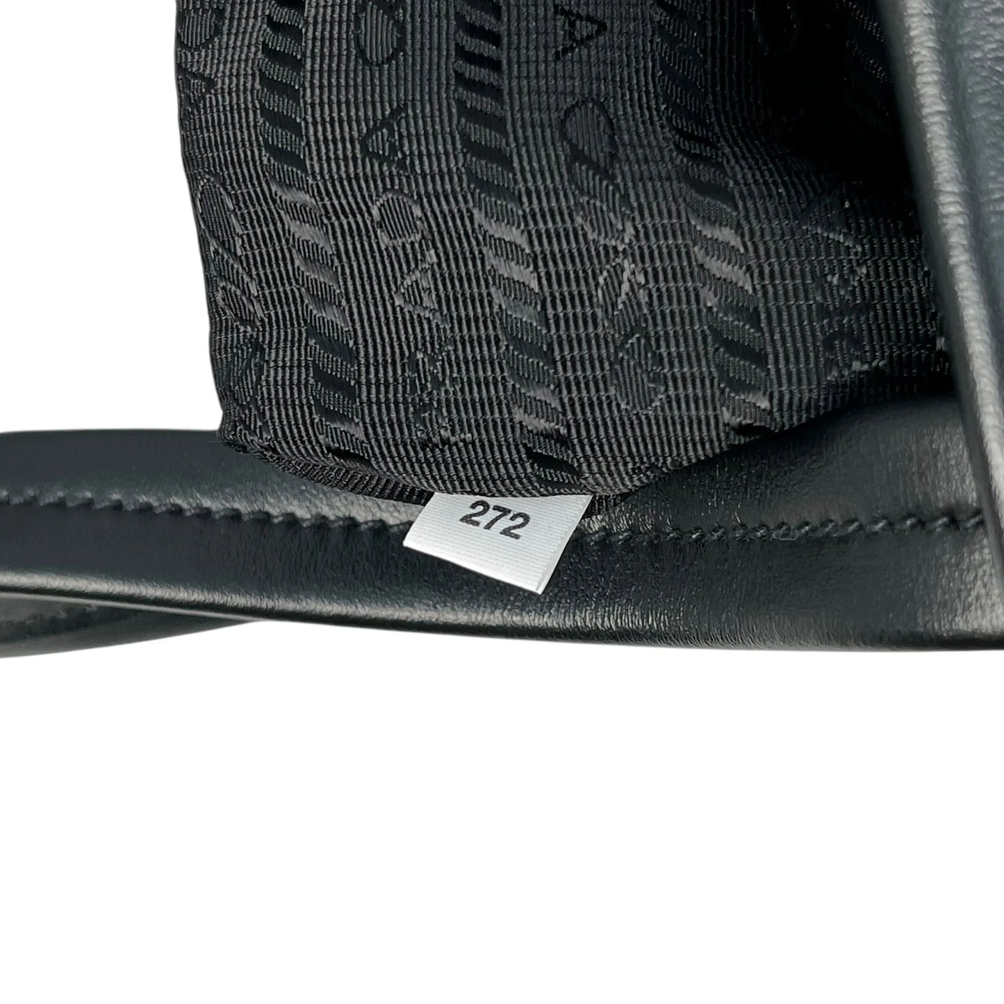 PRADA Soft Calf Leather Tote Bag/Shoulder Bag - Black 