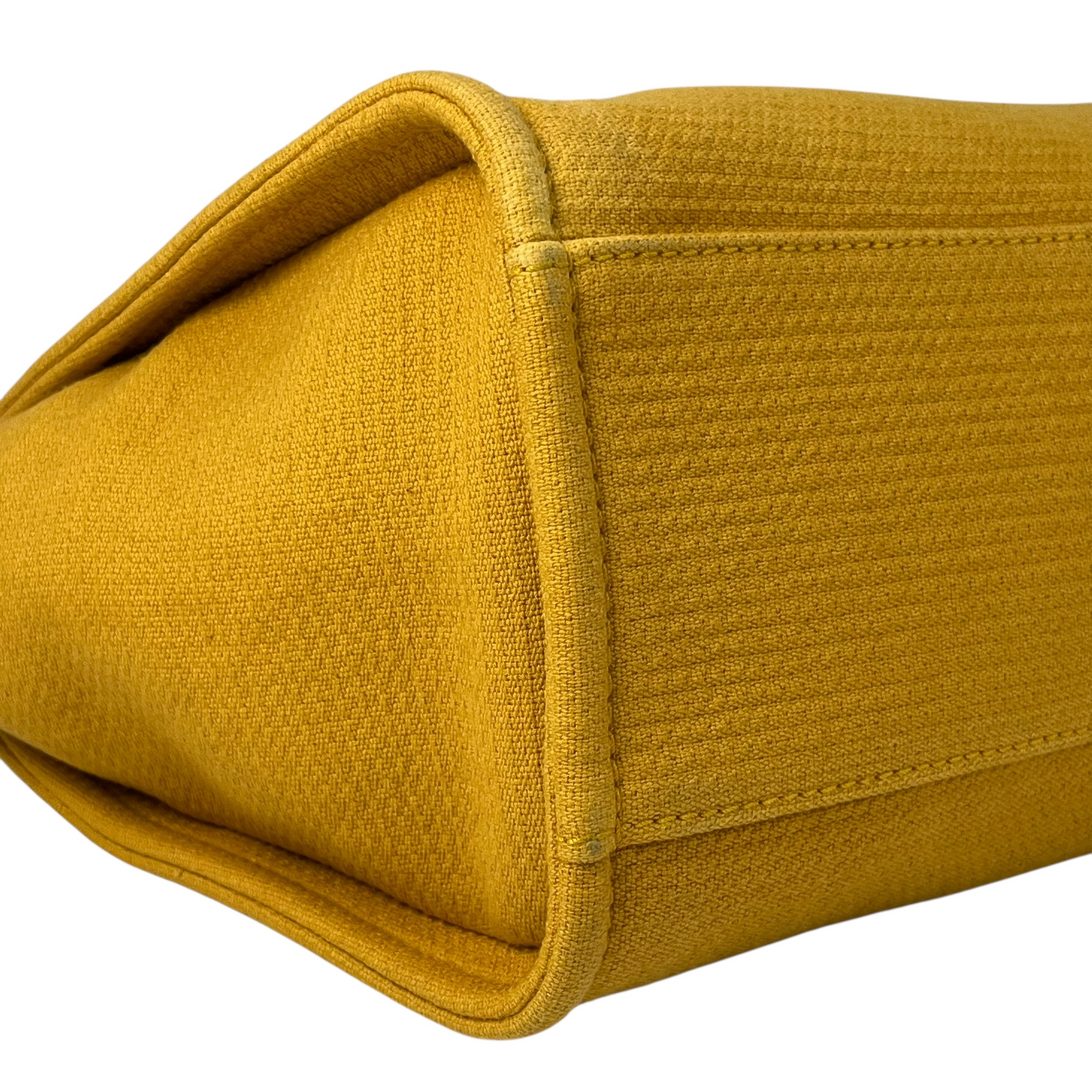 CHANEL ドーヴィル キャンバス トートバッグ - イエロー