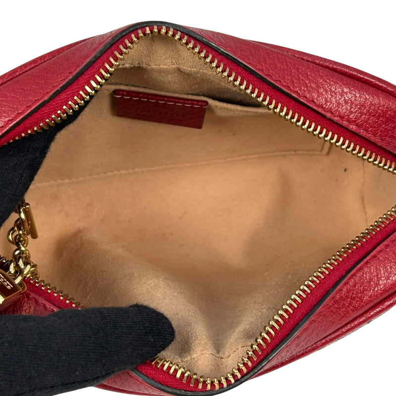 GUCCI GG Flora Ophidia Shoulder Bag - Red 