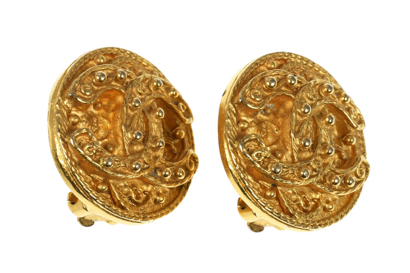 CHANEL CC Earrings - Metal - Gold - 15773 