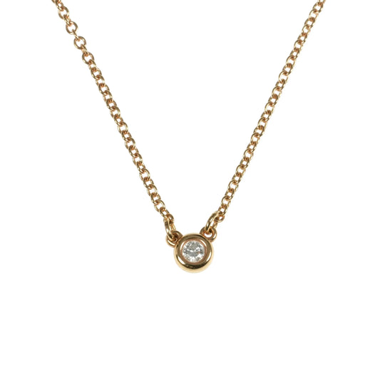 Tiffany & Co バイザヤード ネックレス - 18KPG - 30024