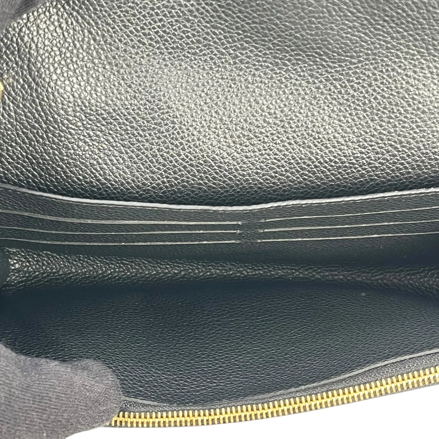 Louis Vuitton Monogram Empreinte Pochette Saint-Germain Chain Wallet - Black 