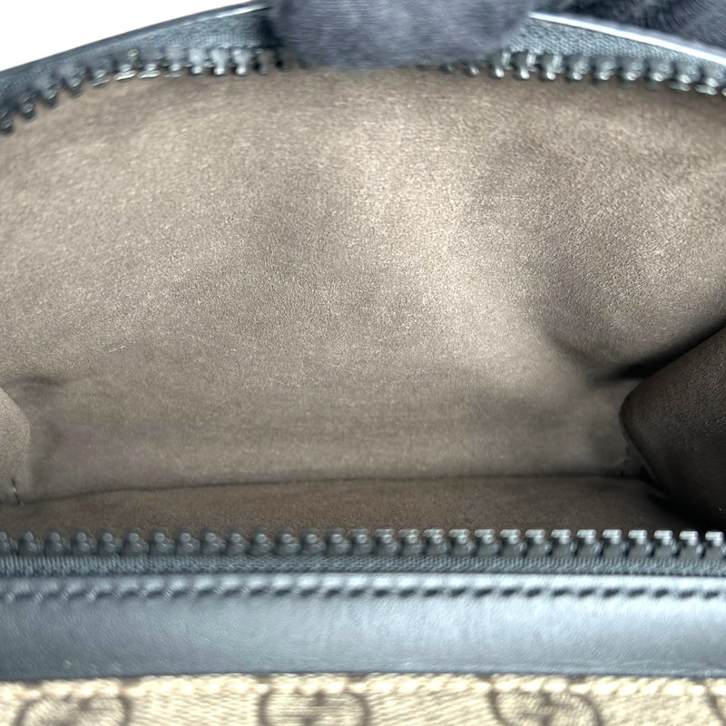 GUCCI GG Supreme Canvas Small Backpack - Beige and Black 