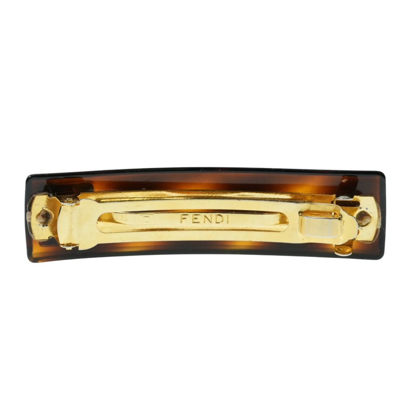 FENDI バレッタ ヘアクリップ アクセサリー - ブラウン