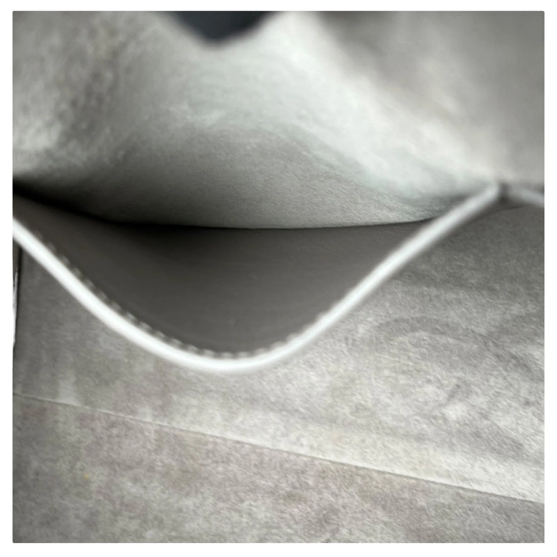 Saint Laurent カバス レザー ハンドバッグ - グレー