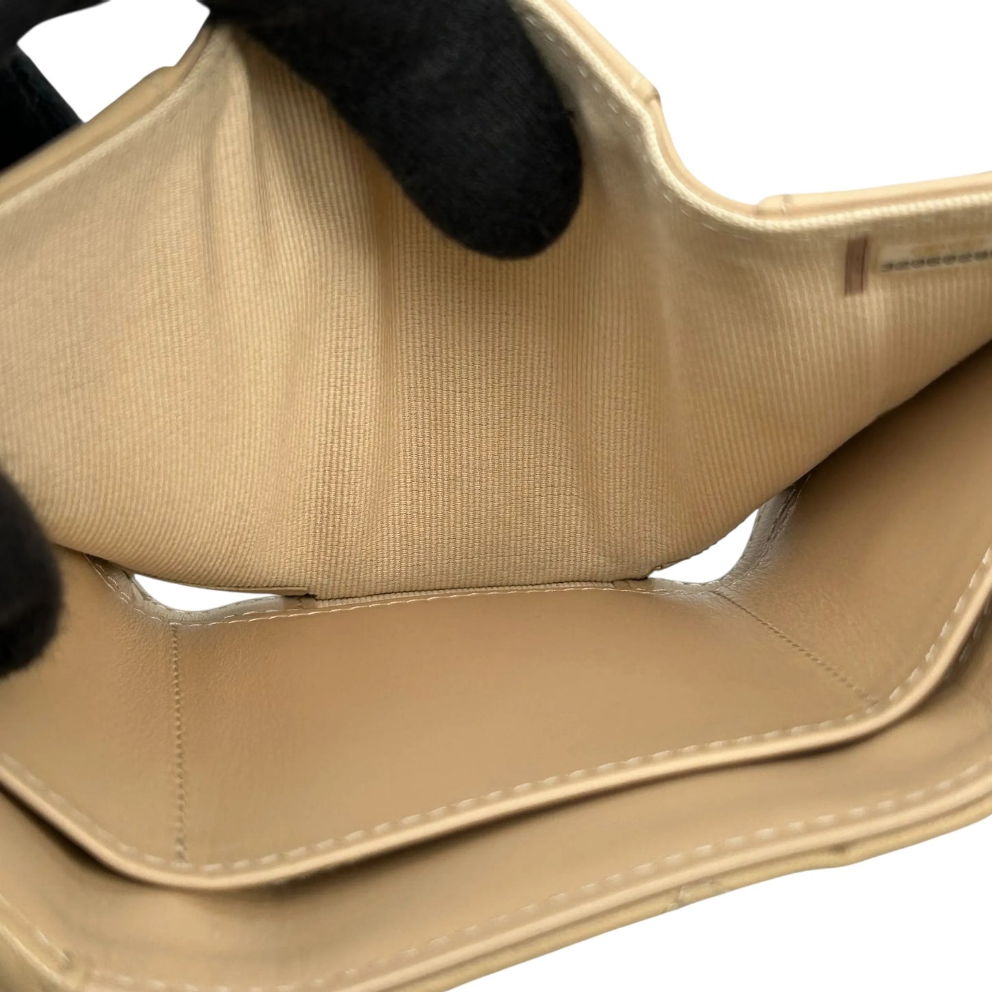 CHANEL Matelasse 19 Tri-fold Compact Wallet - Beige 