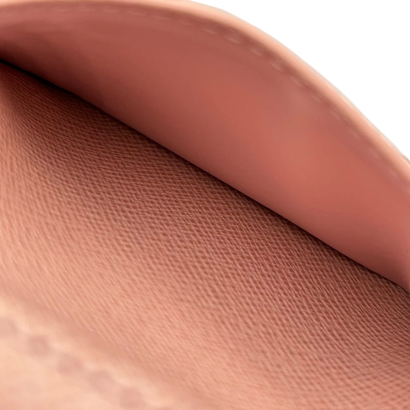 Louis Vuitton Damier Ebene Victorine Portefeuille Tri-fold Compact Wallet - Dark Brown 