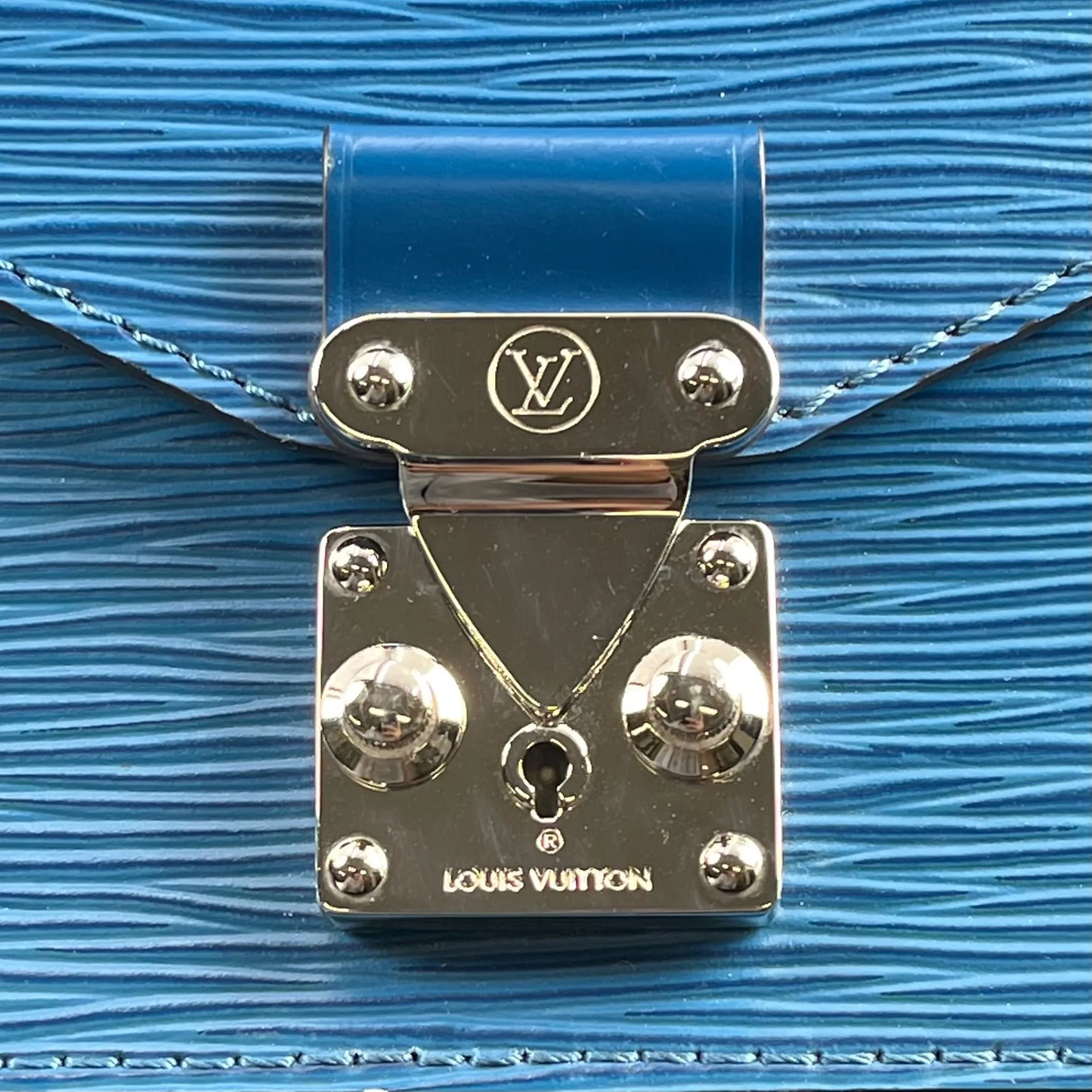 Louis Vuitton Epi Leather Monceau BB Handbag - Blue 