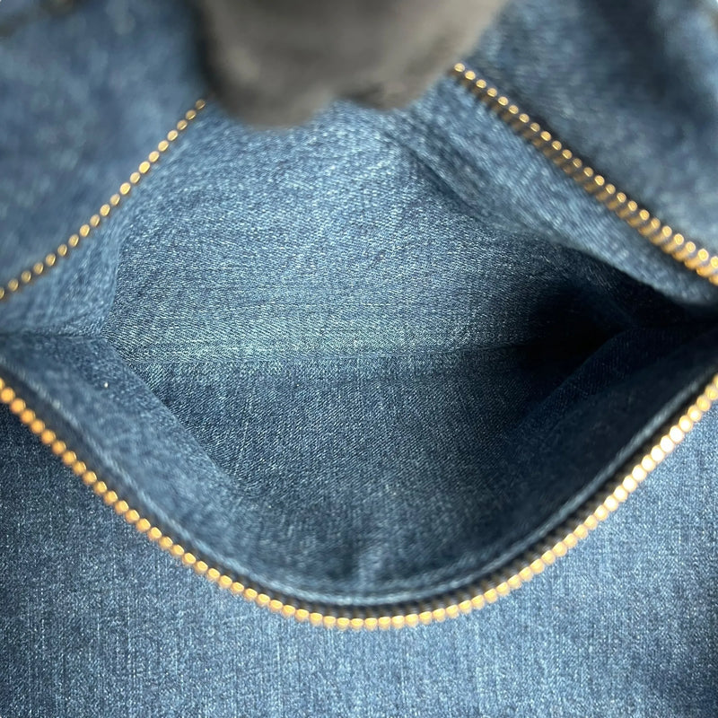 Prada Canapa Denim Tote Bag/Handbag - Blue 