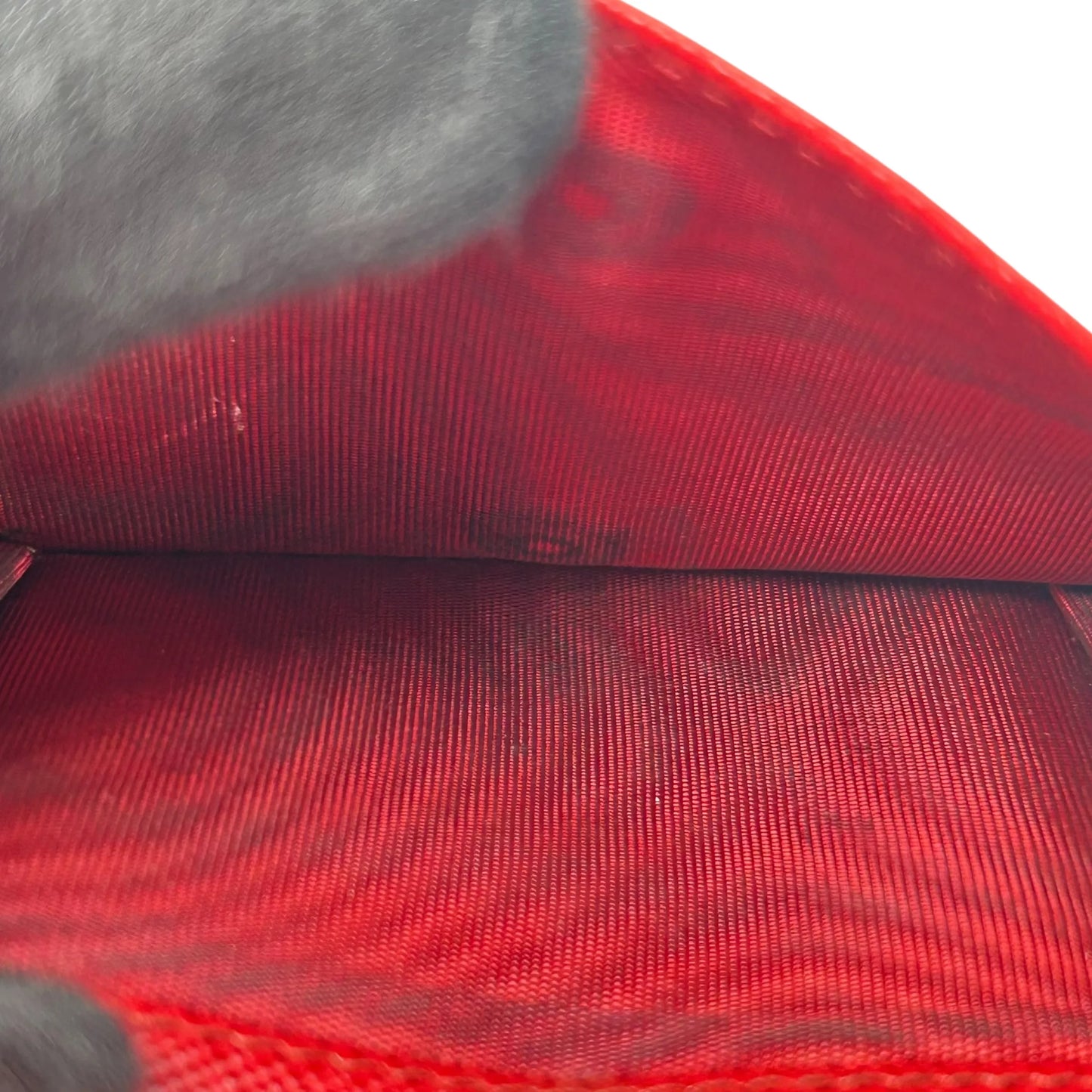 PRADA Heart Print Compact Wallet - Black 